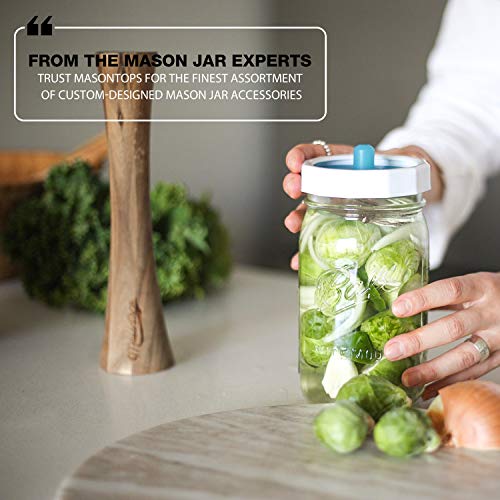 Silicone Fermentation Lids for Wide Mouth Mason Jars AirLock Caps