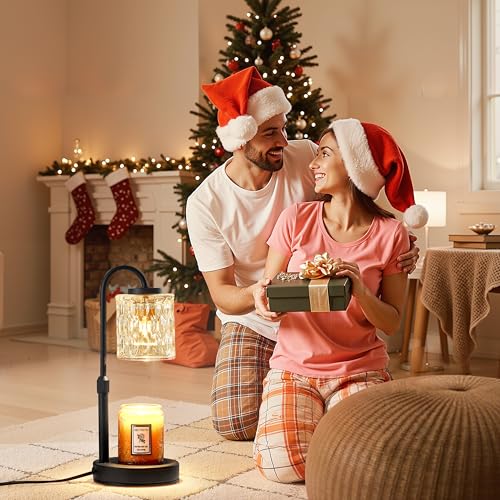 Height Adjustable Dimmable Candle Warmer Lamp with Timer for Jar Candles
