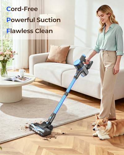 N8 Cordless Stick Vacuum Cleaner, Lightweight Rechargeable Home Floor Vacuum