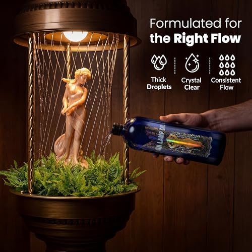 Premium Rain Lamp Oil - 32 oz Clear & Odorless Drakeol 35 Mineral Oil