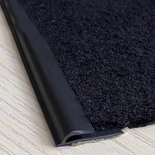 Black Self-Adhesive Carpet Transition Strip Edge Trim - 14cm (46ft)