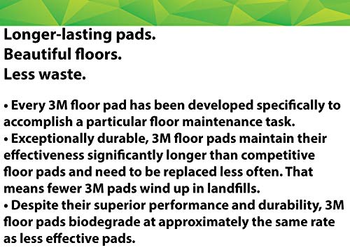 White Super Polish Floor Pads, 13-Inch, 5-Pack