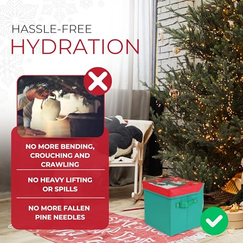 Automatic Christmas Tree Watering System - 2.5 Gallon Gift Box Waterer