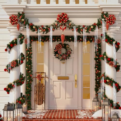 Iridescent Silver Christmas Icicle Tinsel Strands, 19.8 Inch (3000 Pack)