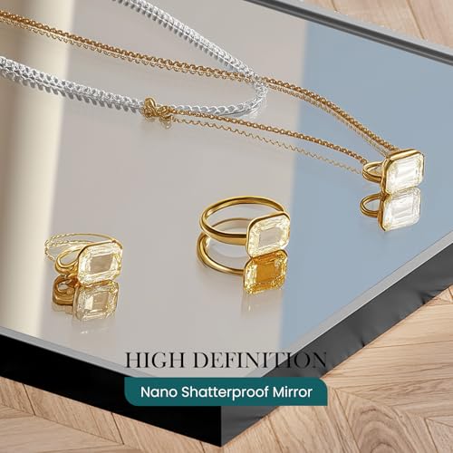 OLIXIS 21"x 64" Wall-Mounted Full Length Mirror, Metal Frame Floor Stand Mirror for Bathroom,Bedroom, Living Room, Entryway (Black)