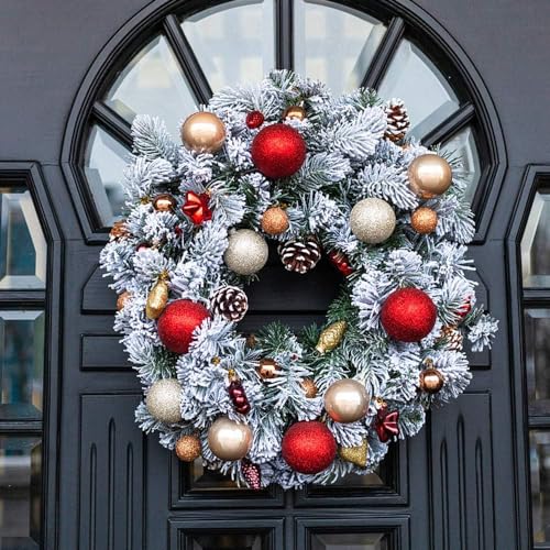 Heavy-Duty Magnetic Wreath Hangers for Metal Doors - 2 Pack Black Hooks
