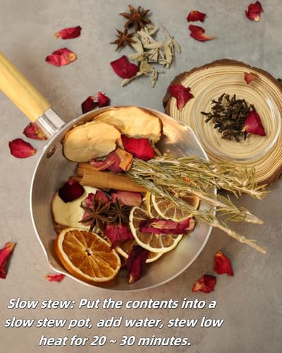 Natural Stovetop Simmer Pot Potpourri Kit with Dried Fruit and Spices
