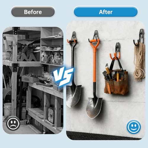 Heavy Duty Garage Storage Utility Hooks 2 Pack Wall Mount Iron Tool Hanger