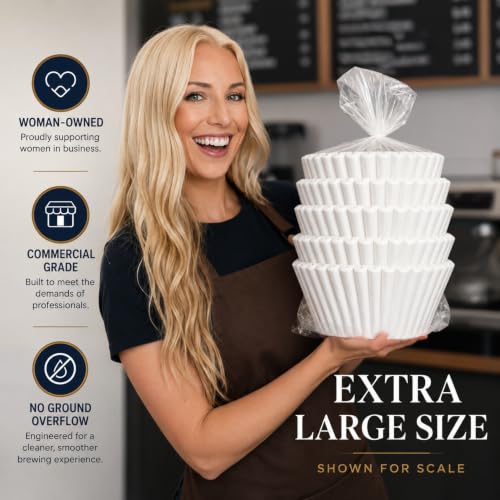 Drink Katy's Xtra Large Commercial Coffee Filters 12.5x4.5 for BUNN & Fetco