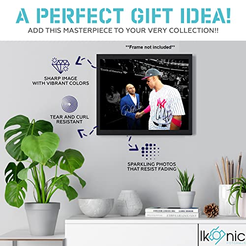 Autographed Sports Memorabilia Wall Art - Derek Jeter & Aaron Judge Photo Print