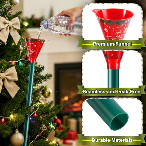 39.3" Christmas Tree Watering Funnel & Long Tube System for Live Trees