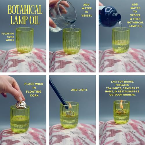 Plant-Based Botanical Lamp Oil | Paraffin & Petroleum-Free Fuel