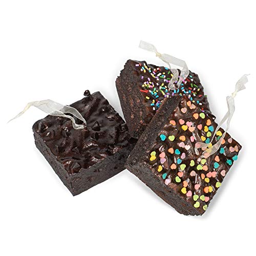 Brownies With Sprinkles Ornaments, 3 Assorted