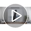 Full Length Standing Mirror - 56" x 15" Black Aluminum Frame Floor Mirror