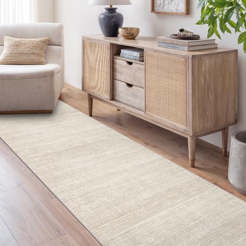 2x8 Washable Runner Rug, Non-Slip Striped Low Pile Hallway Carpet