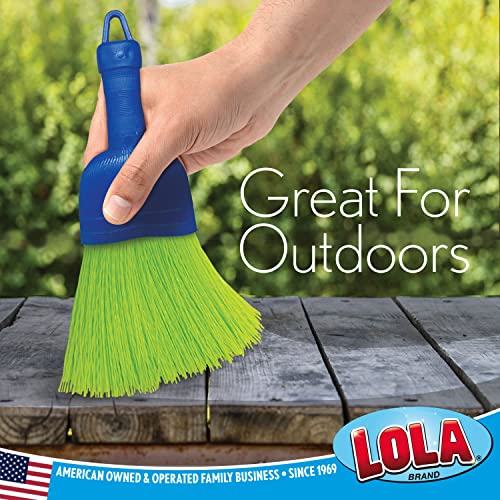 Handheld Whisk Broom with Durable Poly Bristles - Indoor & Outdoor Brush