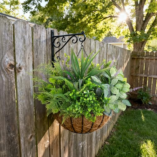 UV-Resistant Outdoor Faux Plants - 12 Pack Realistic Artificial Greenery