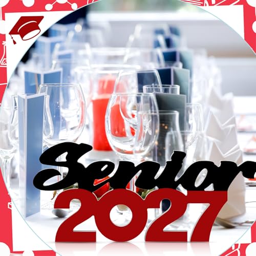 Senior 2027 Graduation Table Sign, Class of 2027 Party Centerpiece Decor