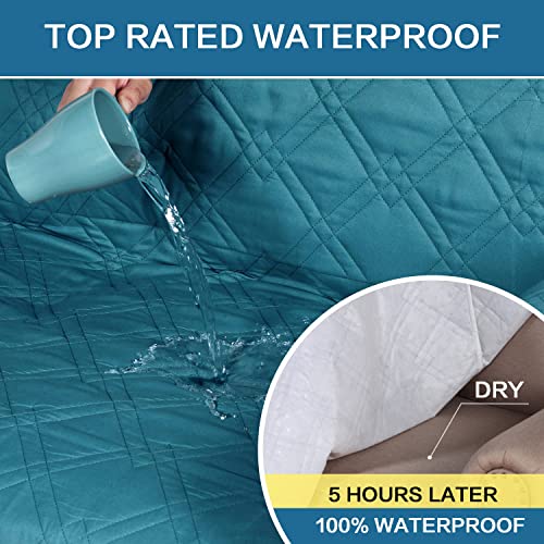 Waterproof Loveseat Slipcover - Washable Non-Slip Furniture Protector