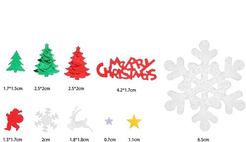 CCINEE Metallic Foil Sequins - 100g Set with 4800 Pieces for Festive Table Decorations