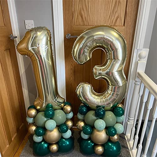 Champagne Gold Number 30 Balloons 40 Inch Foil Birthday Decorations