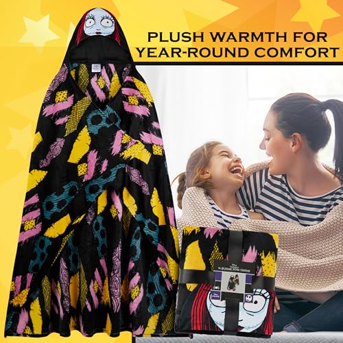 Oversized Hooded Wearable Blanket - Plush Fleece Throw 51x59 Inches
