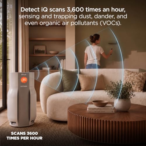 Shark NeverChange Detect iQ MAX Air Purifier 1650 sq. ft. - Dove