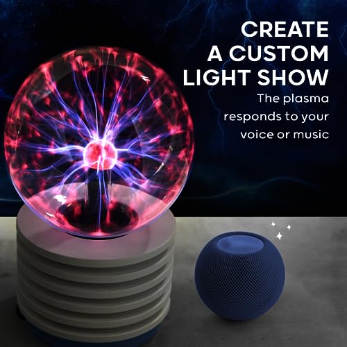 Interactive Plasma Globe Lamp - Touch & Sound Sensitive Science Decor