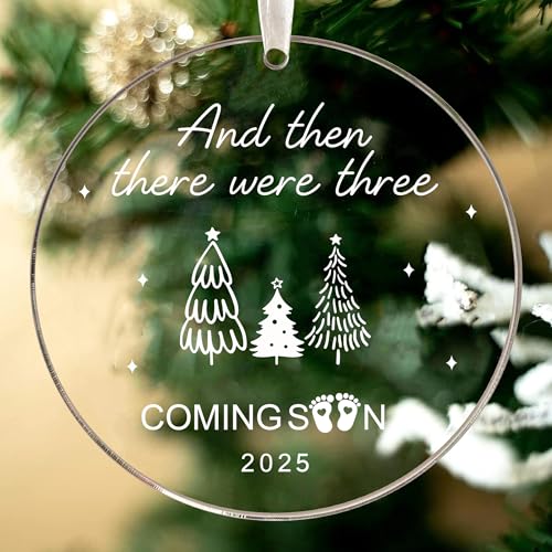 Baby's First Christmas Ornament 2024 - Keepsake Gift for New Mom & Baby