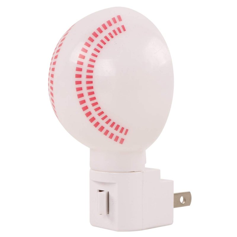 Omeet 2 Pack Warm White - Upgraded Version LED Plug-in Night Light for Kids - Baseball Shaped Lamp Take Good Care Children Sleep