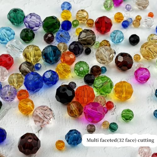 4mm Violet Faceted Crystal Glass Beads 400pc – Jewelry Making Bead Set