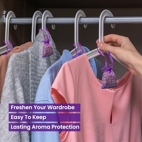 14 Pack Organic Lavender Sachet Bags for Closets, Drawers and Storage