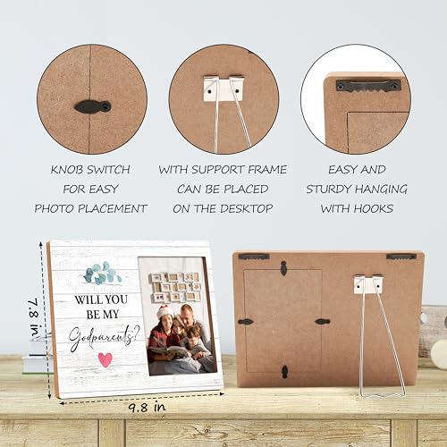 Godchild's Godparents Proposal Gift Photo Frame for Baptism & Special Occasions