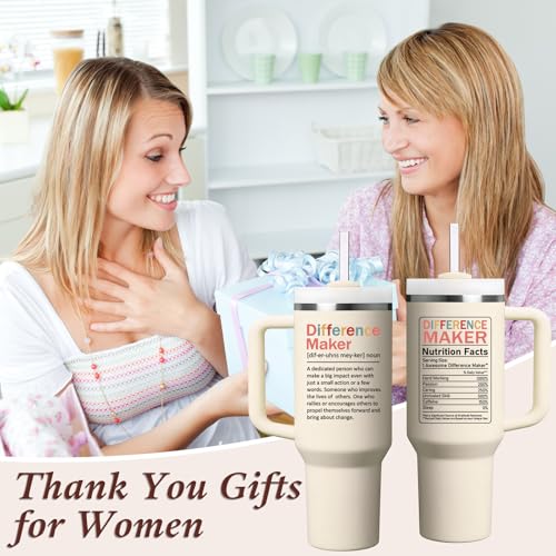 Grifarny Difference Maker Tumbler 40 oz - Beige Gift Set for Women