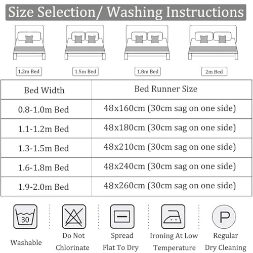 Solid Color Cotton Linen Bed Runner with Tassels - Brown, 50x260cm, Matching Pillow Covers Optional