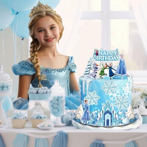 10-Piece Anime Birthday Cake Topper Set - Decorative Party Cake Picks
