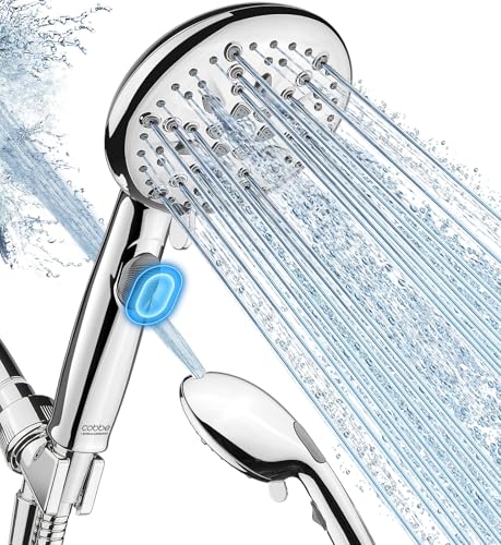 9-Spray Handheld Shower Head with 72-Inch Hose and Pause Control