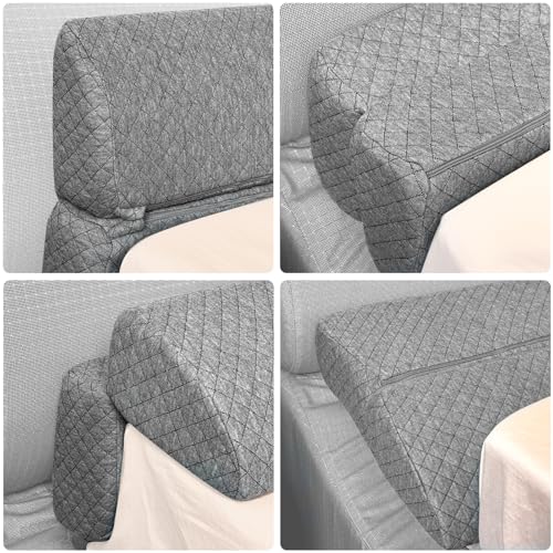 King Size Foldable Wedge Pillow for Bed Gap Filler (0-7")