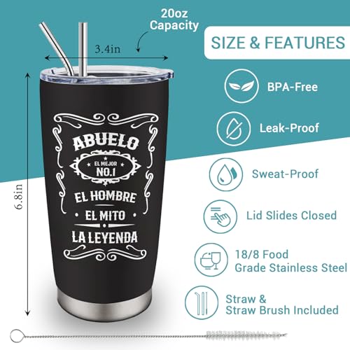 Abuelo Gifts in Spanish 20oz Tumbler - Abuelo