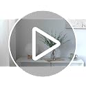 17.5-Inch Artificial Eucalyptus Stems in Glass Vase with Faux Water