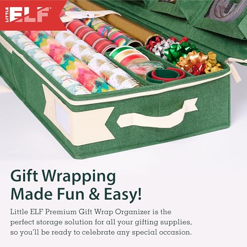 Wrapping Paper Storage Organizer for Gift Wrap Supplies and Ribbons