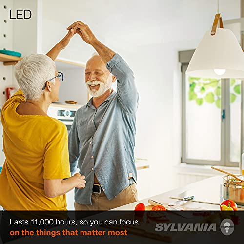SYLVANIA LED A19 Light Bulb, 100W Equivalent, Efficient 14W, Frosted, 1500 Lumens, 2700K, Soft White - 12 Pack (40204)