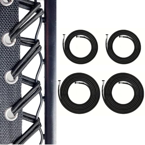 Heavy Duty Bungee Cord Replacement Kit for Zero Gravity Chairs - 4 Pack