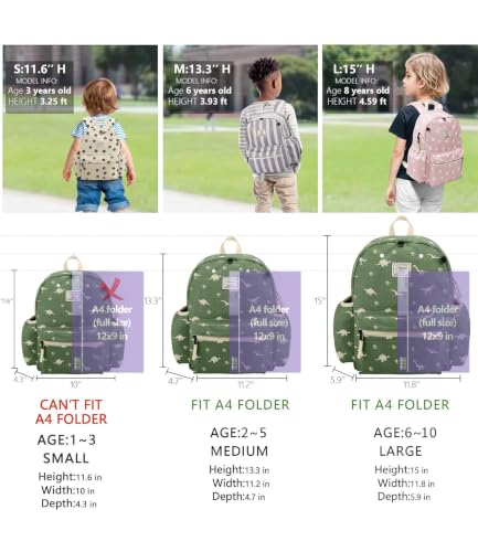Corduroy Toddler Backpack for Preschool Boys and Girls