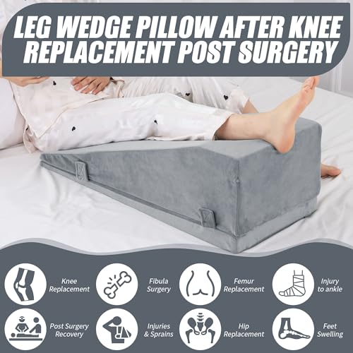Adjustable Leg Elevation Pillow for Post-Surgery Recovery