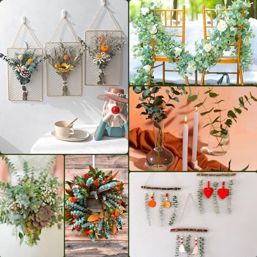 Preserved Dried Eucalyptus Stems - 11 Pack 17 Inch Shower Eucalyptus Decor