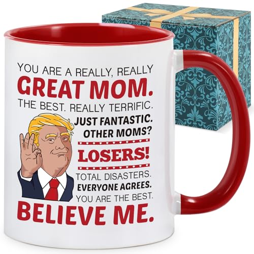 Benjika Mother's Day Gift Mug - You Are A Really Really Great Mom - Humorous Ceramic Coffee Mug for Mom - Mom, Grandma, Wife - 11oz