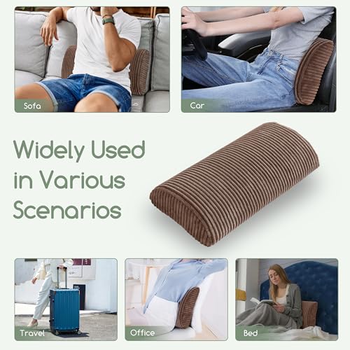 Memory Foam Lumbar Support Pillow for Recliner & Couch - Pain Relief