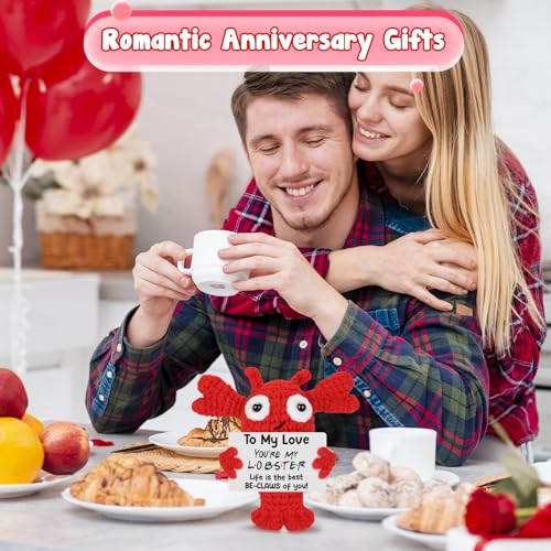 Handmade Crochet Lobster Gift for Couples - Funny Anniversary Present