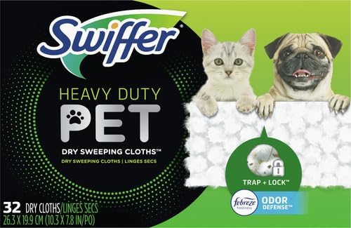 Skiennix Sweep & Mop Refill Pads - Heavy-Duty Multi-Surface Cleaning Cloths | 32 Count (Pack of 2)